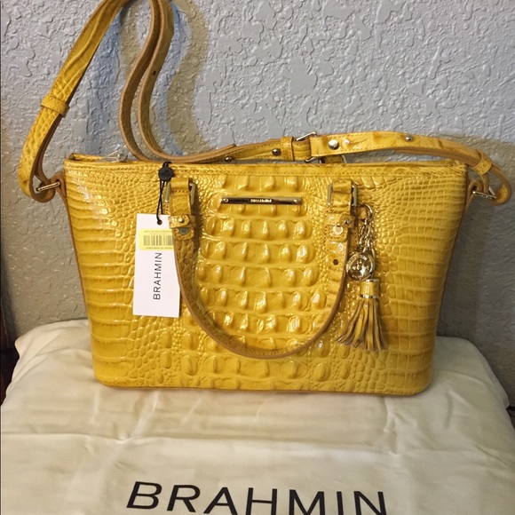 Brahmin Handbags - Brahmin Mini Asher- Saffron Melbourne